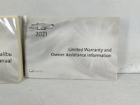 2021 Chevrolet Malibu Owners Manual Book Guide P/N:84523389 A OEM Used Auto Parts - Oemusedautoparts1.com