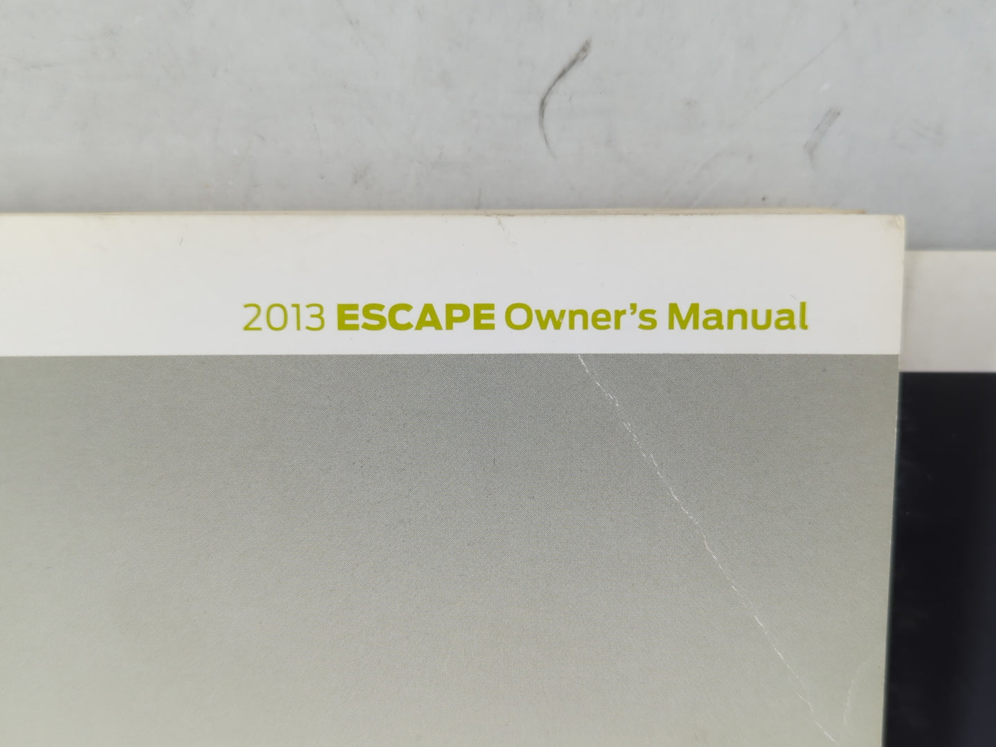 2013 Ford Escape Owners Manual Book Guide P/N:DJ5J 19A321 AA OEM Used Auto Parts - Oemusedautoparts1.com