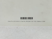 2008 Mercedes-Benz C230 Owners Manual Book Guide P/N:204 584 11 81 6515 0614 13 OEM Used Auto Parts - Oemusedautoparts1.com