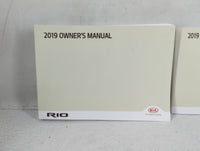 2019 Kia Rio Owners Manual Book Guide P/N:H9S5-EE95C OEM Used Auto Parts - Oemusedautoparts1.com