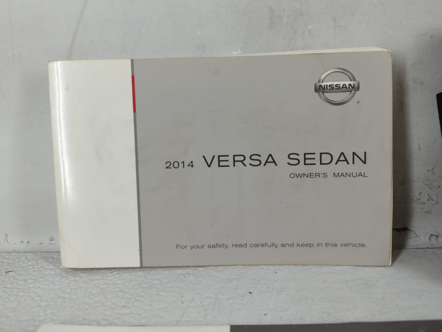 2014 Nissan Versa Owners Manual Book Guide OEM Used Auto Parts - Oemusedautoparts1.com
