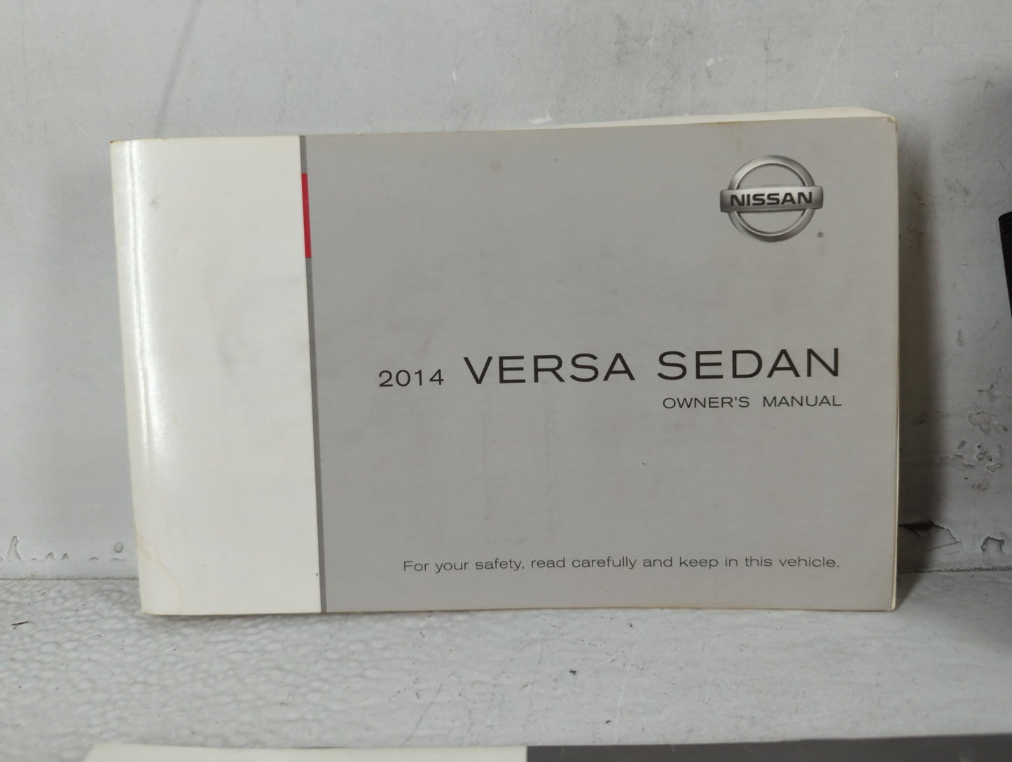 2014 Nissan Versa Owners Manual Book Guide OEM Used Auto Parts - Oemusedautoparts1.com