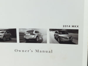 2014 Lincoln Mkx Owners Manual Book Guide P/N:EA1J 19A3231 AA OEM Used Auto Parts