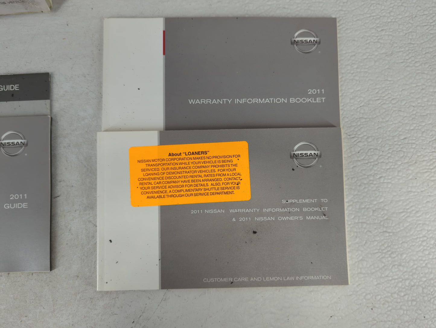 2011 Nissan Murano Owners Manual Book Guide OEM Used Auto Parts - Oemusedautoparts1.com