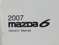 2007 Mazda 6 Owners Manual Book Guide P/N:9999-95-0778C-07 OEM Used Auto Parts - Oemusedautoparts1.com