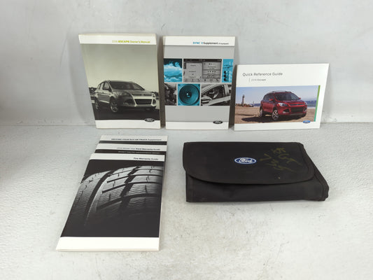 2016 Ford Escape Owners Manual Book Guide OEM Used Auto Parts - Oemusedautoparts1.com