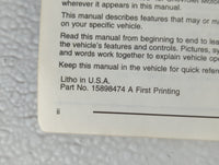 2009 Chevrolet Malibu Owners Manual Book Guide P/N:15898474 A OEM Used Auto Parts - Oemusedautoparts1.com