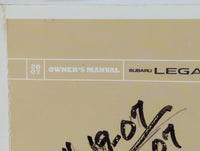 2007 Subaru Legacy Owners Manual Book Guide P/N:MSA5M0704A A2420BE-B OEM Used Auto Parts - Oemusedautoparts1.com