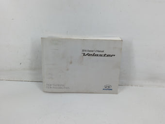 compare product 2016 Hyundai Veloster Owners Manual Book Guide P/N:G2V0-EU56D OEM Used Auto Parts
