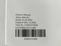2017 Volkswagen Jetta Owners Manual Book Guide P/N:5C6012723AN OEM Used Auto Parts - Oemusedautoparts1.com