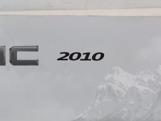 2010 Gmc Terrain Owners Manual Book Guide P/N:25798563 A OEM Used Auto Parts