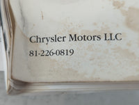2008 Dodge Caravan Owners Manual Book Guide P/N:81-226-0819 OEM Used Auto Parts - Oemusedautoparts1.com