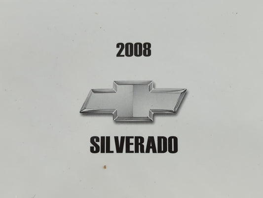 2008 Chevrolet Silverado 1500 Owners Manual Book Guide P/N:15854803 A OEM Used Auto Parts