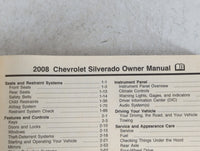 2008 Chevrolet Silverado 1500 Owners Manual Book Guide P/N:15854803 A OEM Used Auto Parts - Oemusedautoparts1.com