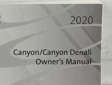 2020 Gmc Canyon Owners Manual Book Guide P/N:84354076 A OEM Used Auto Parts