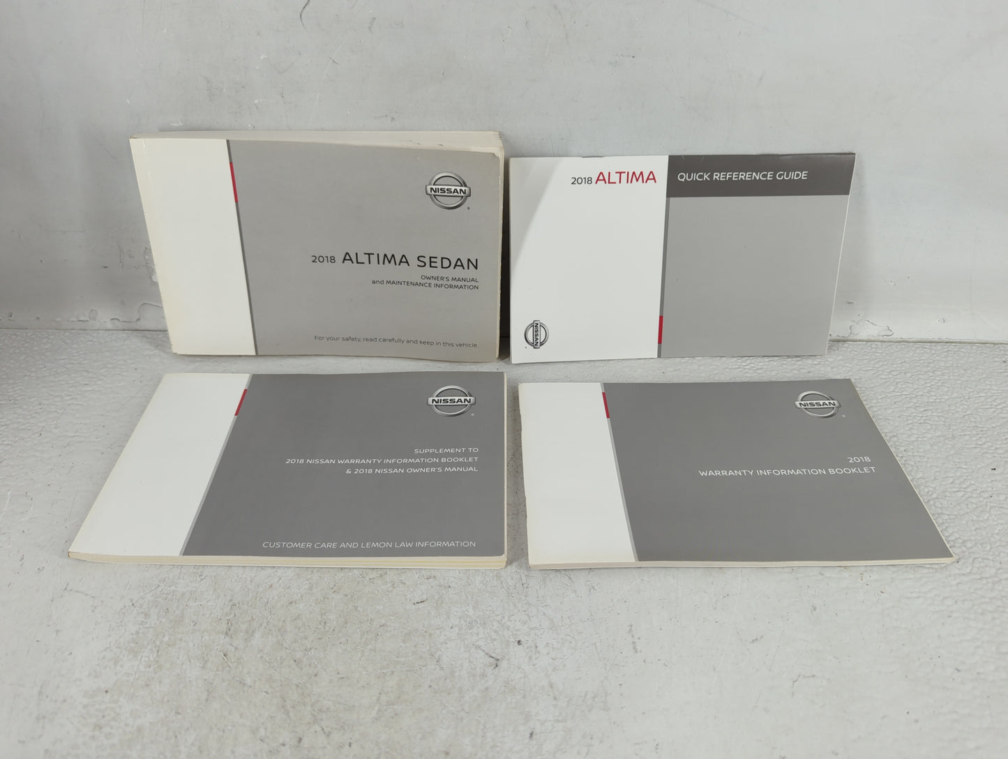 2018 Nissan Altima Owners Manual Book Guide P/N:OM18EA 0L33U1 OEM Used Auto Parts - Oemusedautoparts1.com