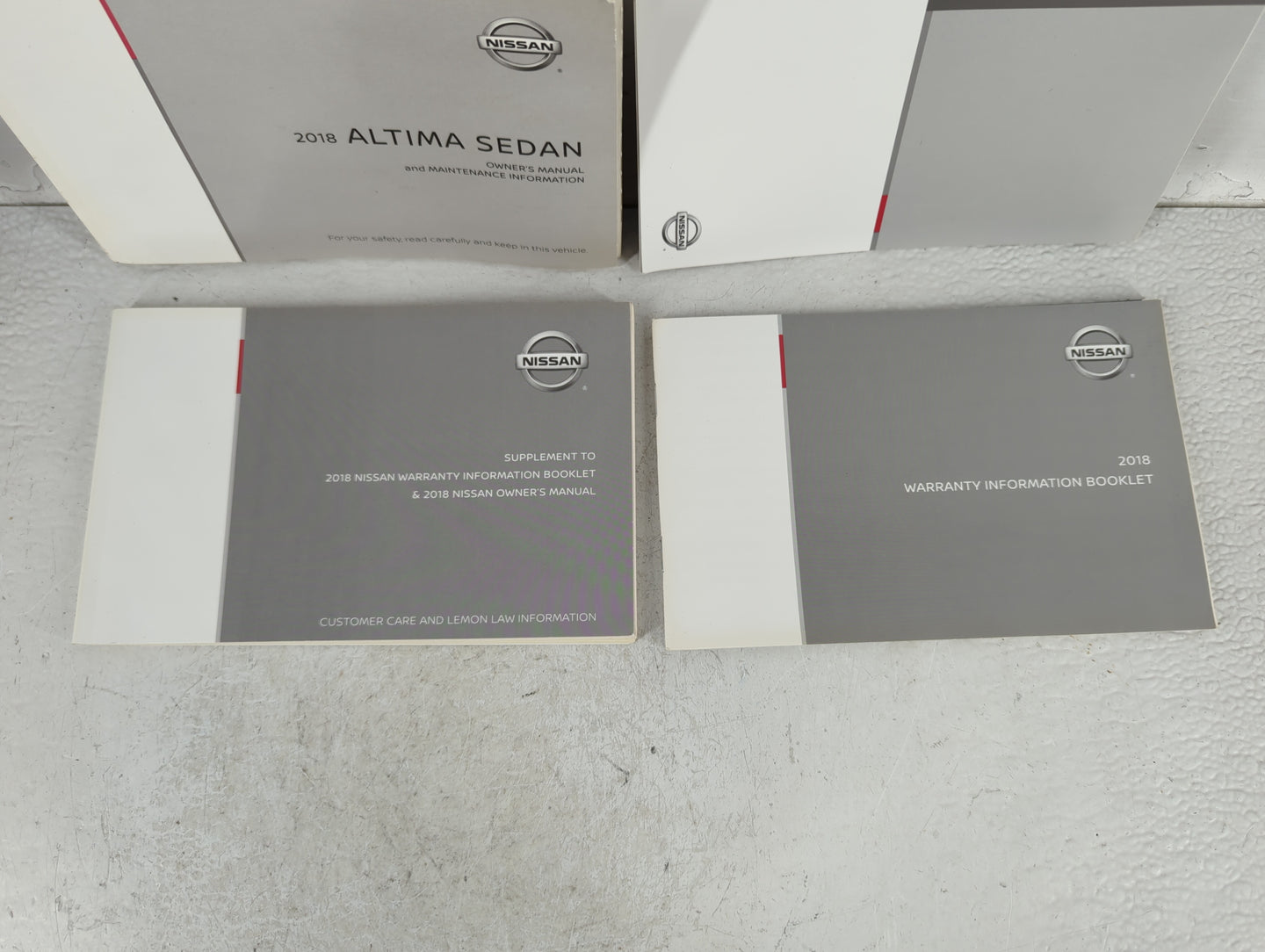 2018 Nissan Altima Owners Manual Book Guide P/N:OM18EA 0L33U1 OEM Used Auto Parts - Oemusedautoparts1.com