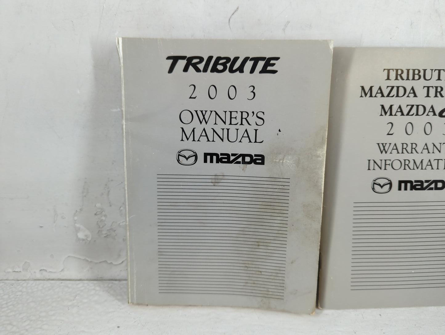 2003 Mazda Tribute Owners Manual Book Guide P/N:9999-95-014C-03 OEM Used Auto Parts - Oemusedautoparts1.com