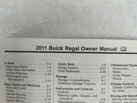 2011 Buick Regal Owners Manual Book Guide OEM Used Auto Parts - Oemusedautoparts1.com
