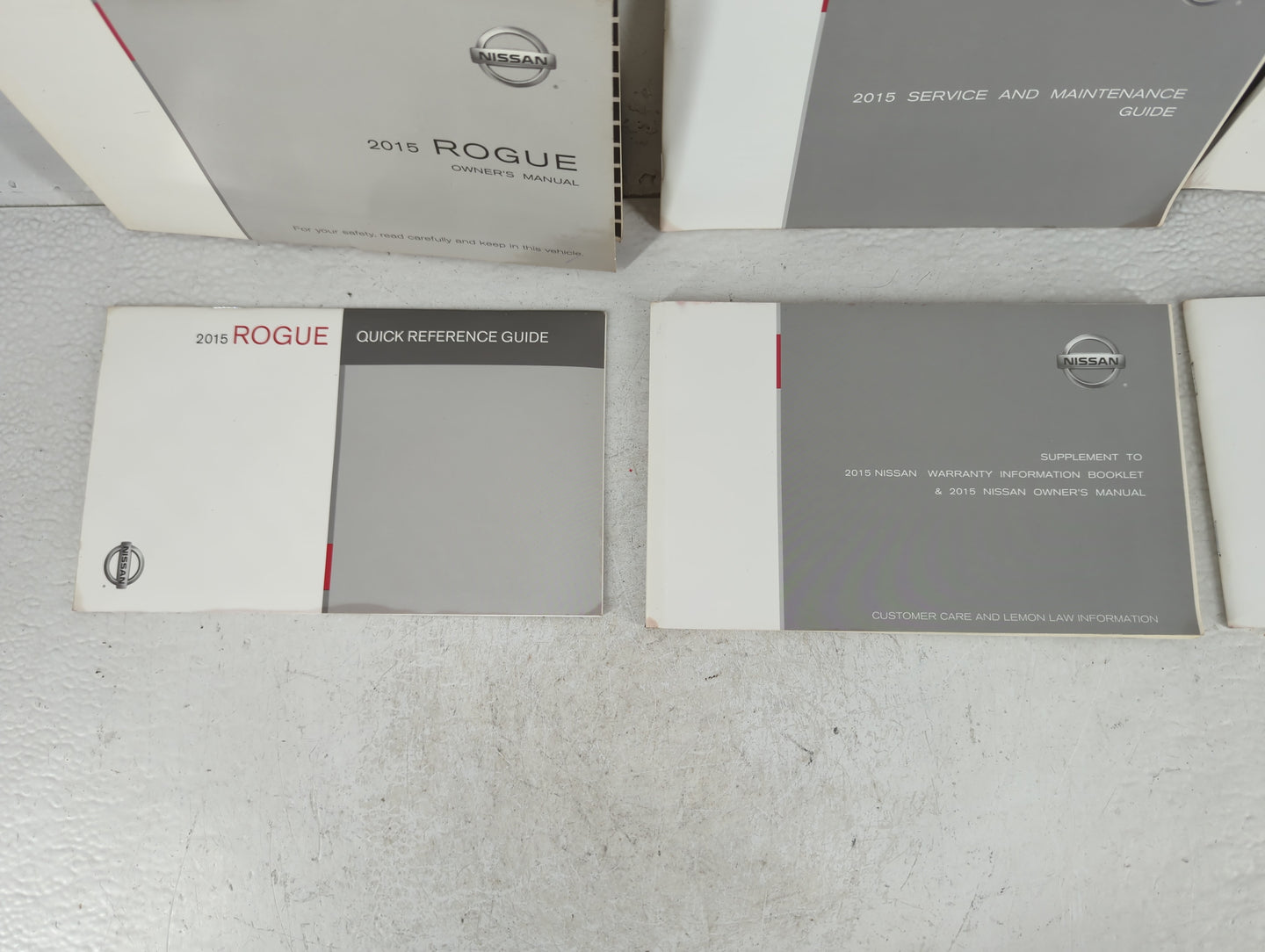 2015 Nissan Rogue Owners Manual Book Guide OEM Used Auto Parts - Oemusedautoparts1.com