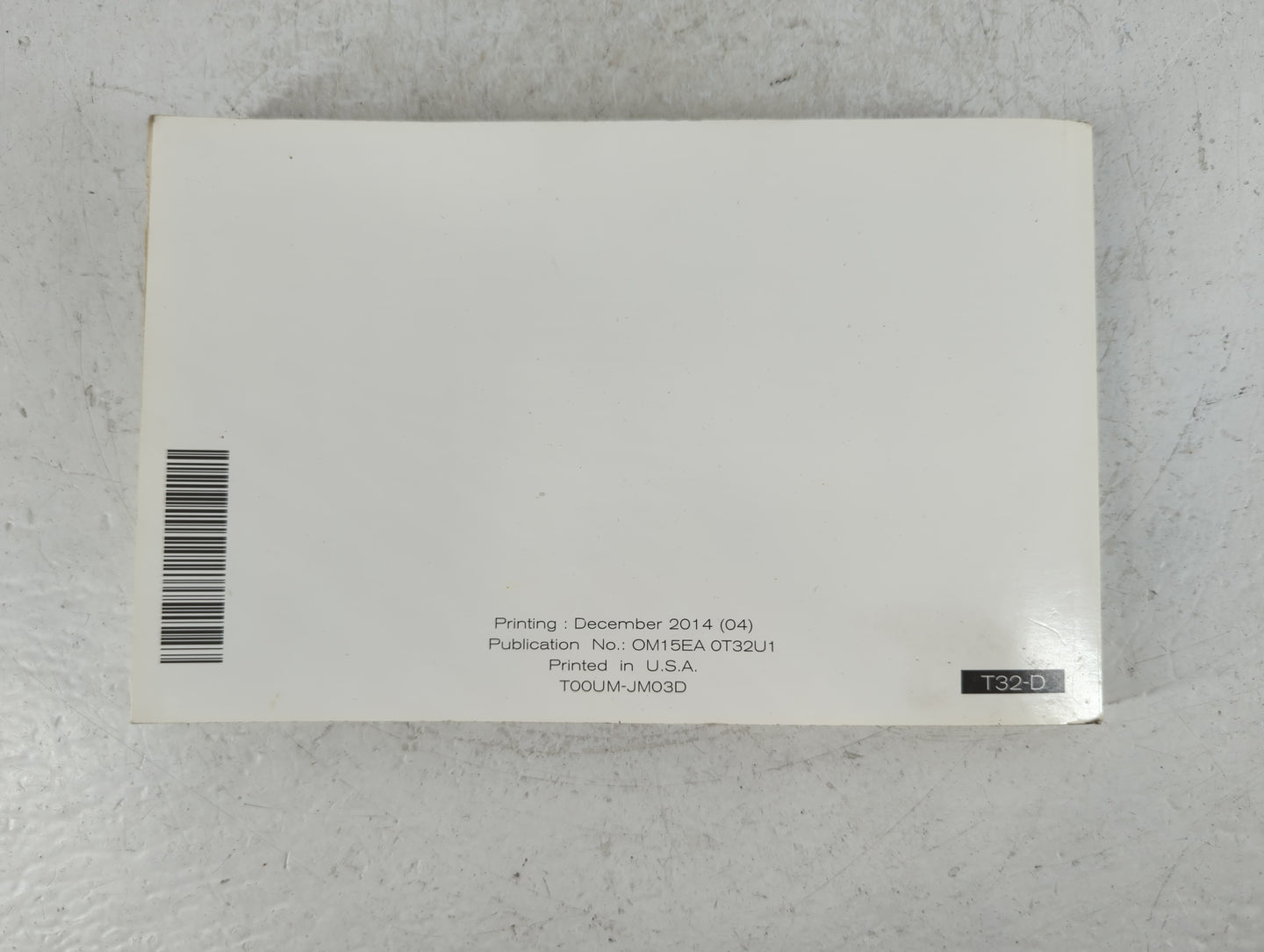 2015 Nissan Rogue Owners Manual Book Guide P/N:OM15EA 0T32U1 T00UM-JM03D OEM Used Auto Parts - Oemusedautoparts1.com