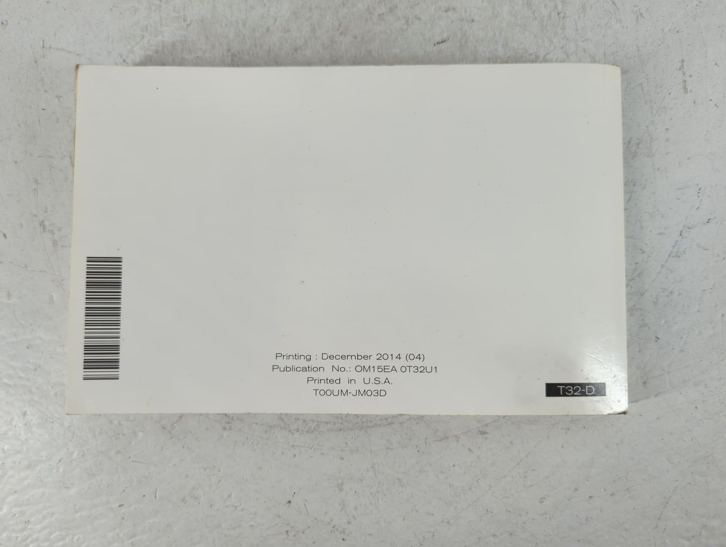 2015 Nissan Rogue Owners Manual Book Guide P/N:OM15EA 0T32U1 T00UM-JM03D OEM Used Auto Parts - Oemusedautoparts1.com