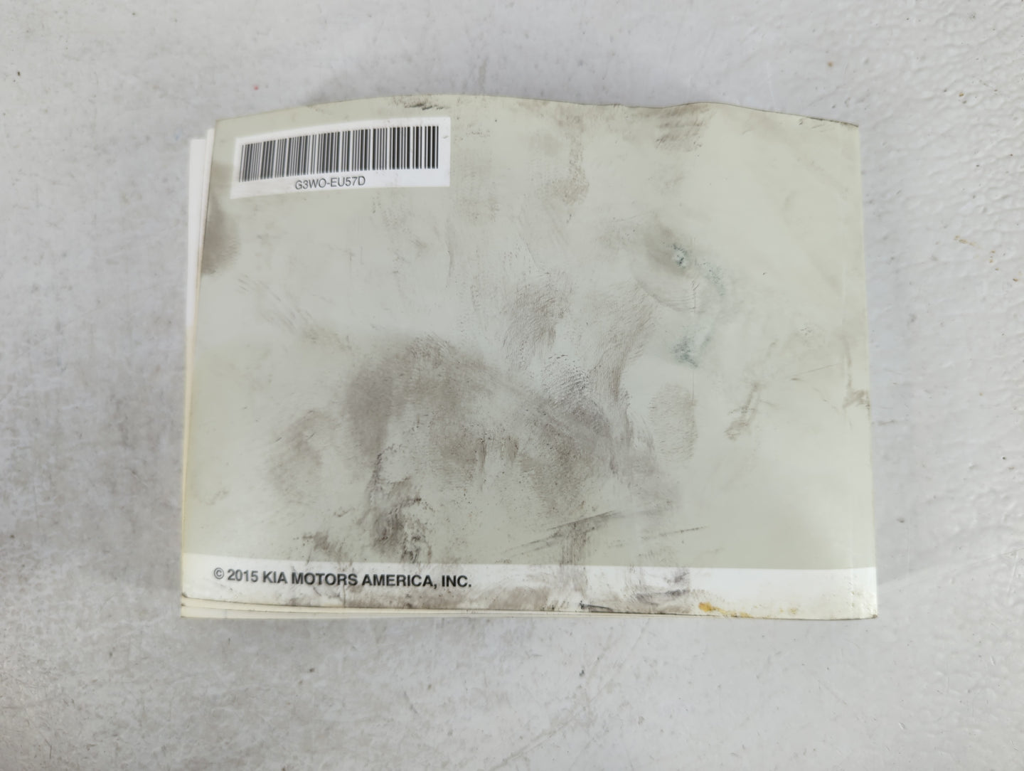 2016 Kia Sportage Owners Manual Book Guide P/N:G3WO-EU57D OEM Used Auto Parts - Oemusedautoparts1.com