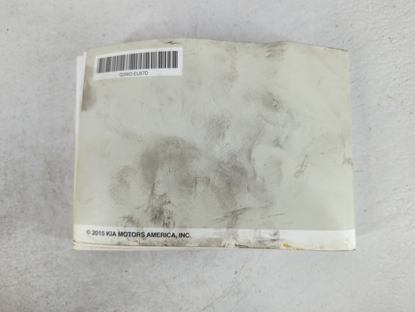 2016 Kia Sportage Owners Manual Book Guide P/N:G3WO-EU57D OEM Used Auto Parts - Oemusedautoparts1.com