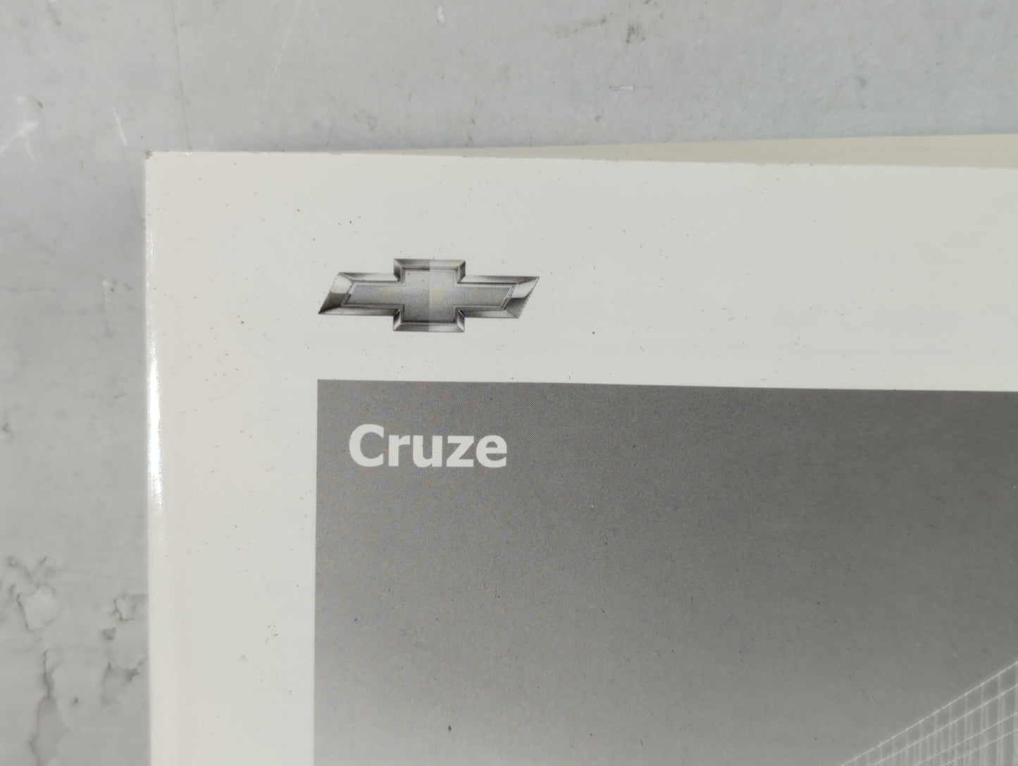 2013 Chevrolet Cruze Owners Manual Book Guide P/N:22771025 A OEM Used Auto Parts - Oemusedautoparts1.com