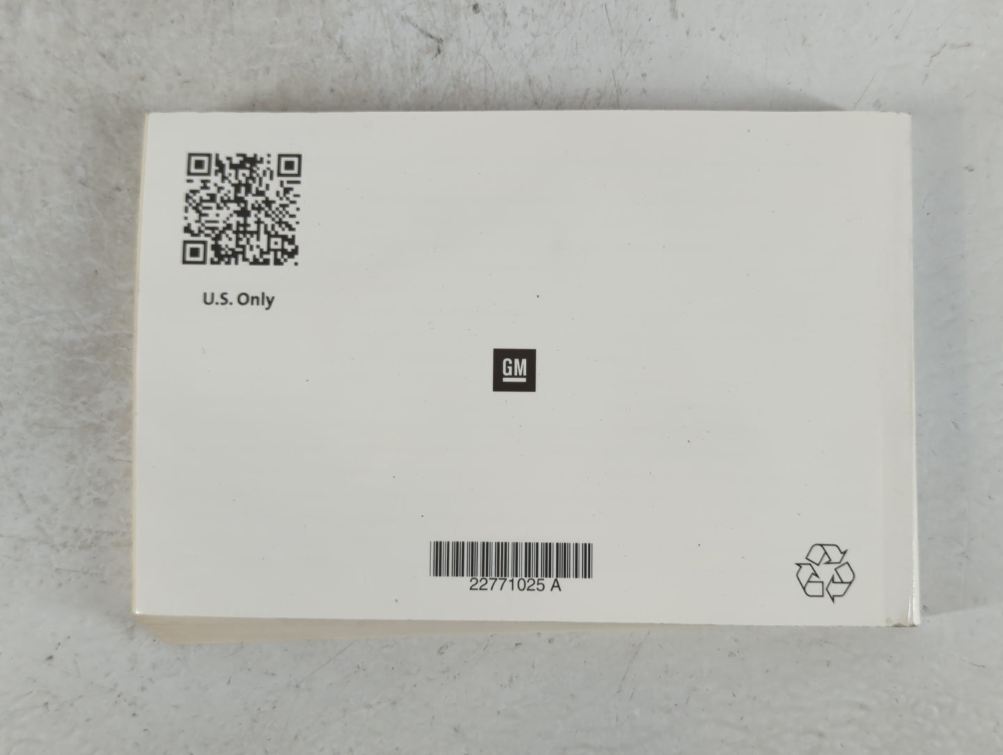 2013 Chevrolet Cruze Owners Manual Book Guide P/N:22771025 A OEM Used Auto Parts - Oemusedautoparts1.com