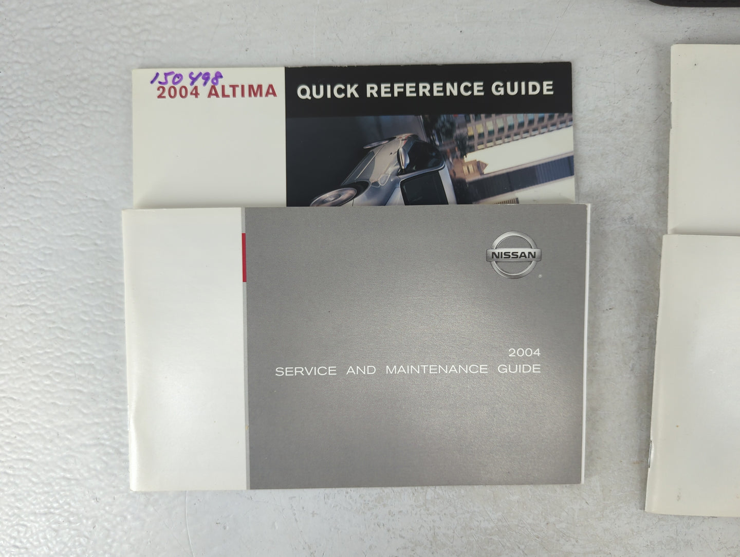 2004 Nissan Altima Owners Manual Book Guide OEM Used Auto Parts - Oemusedautoparts1.com