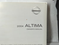 2004 Nissan Altima Owners Manual Book Guide OEM Used Auto Parts - Oemusedautoparts1.com