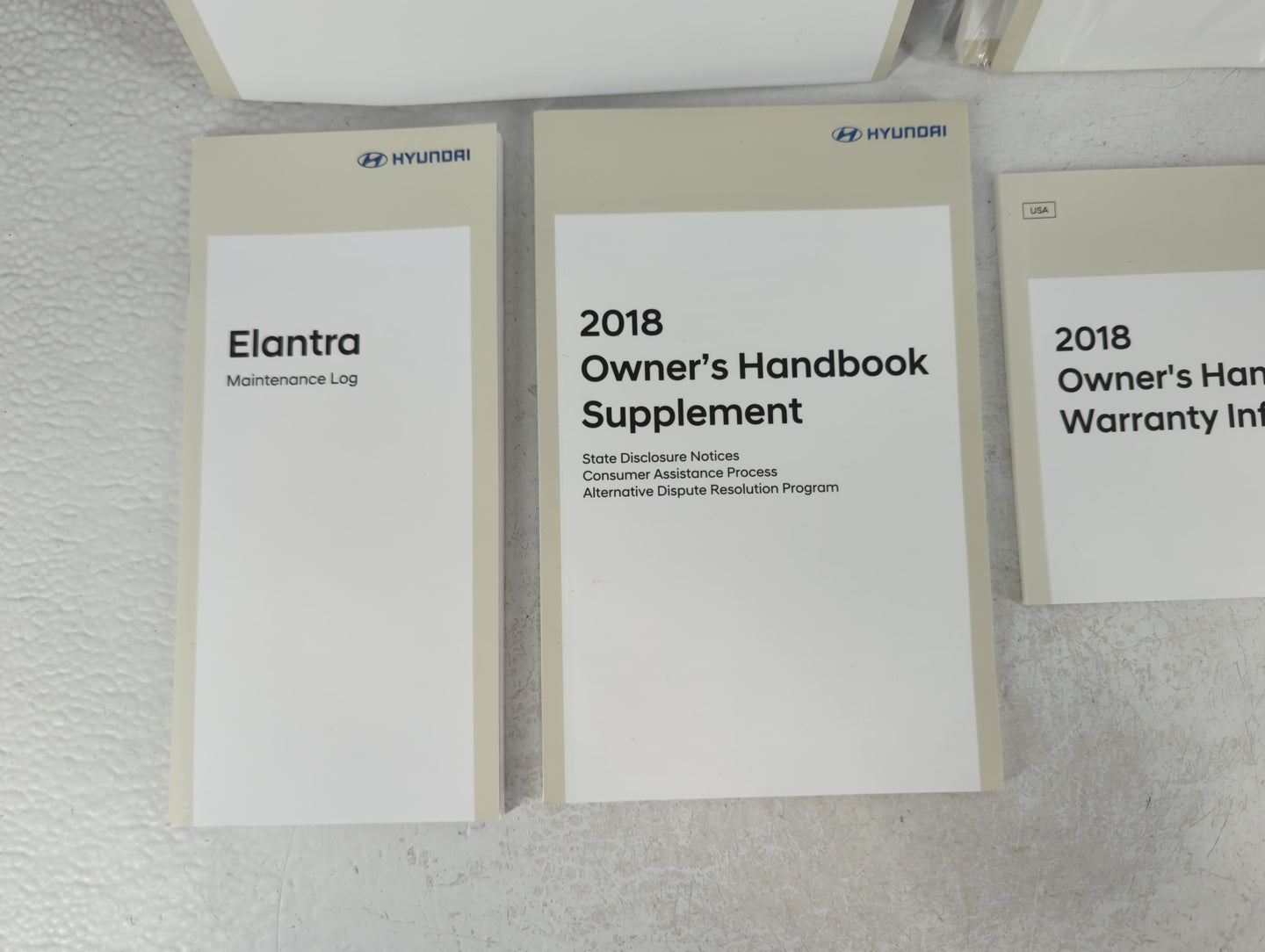 2018 Hyundai Elantra Owners Manual Book Guide OEM Used Auto Parts - Oemusedautoparts1.com