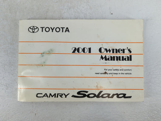 2001 Toyota Camry Owners Manual Book Guide P/N:01999-33527 OEM Used Auto Parts - Oemusedautoparts1.com