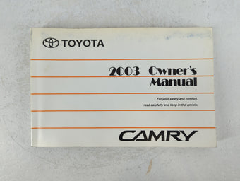 compare product 2003 Toyota Camry Owners Manual Book Guide P/N:01999-33593 OEM Used Auto Parts