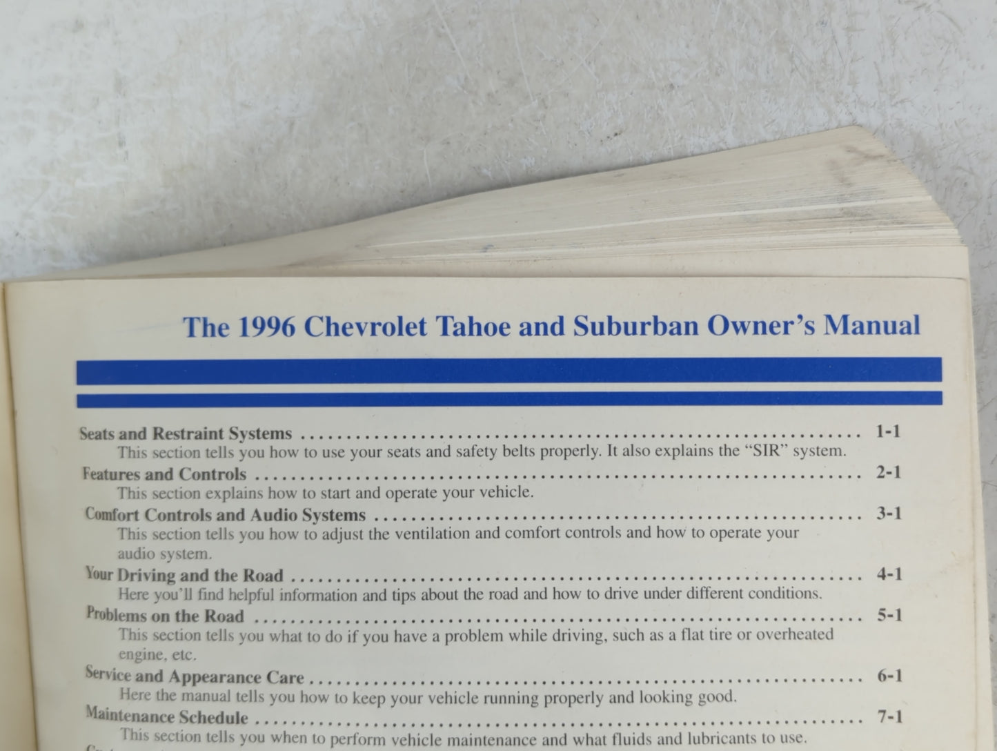 2010 Chevrolet Tahoe Owners Manual Book Guide P/N:C9609 B OEM Used Auto Parts - Oemusedautoparts1.com