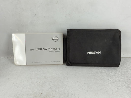 2016 Nissan Versa Owners Manual Book Guide P/N:OM16EM 0N17U1 OEM Used Auto Parts - Oemusedautoparts1.com