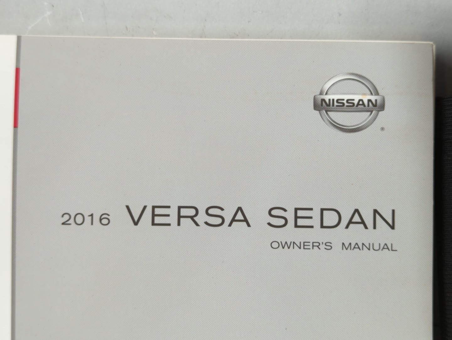 2016 Nissan Versa Owners Manual Book Guide P/N:OM16EM 0N17U1 OEM Used Auto Parts - Oemusedautoparts1.com