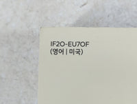 2018 Hyundai Elantra Owners Manual Book Guide P/N:IF2O-EU70F OEM Used Auto Parts - Oemusedautoparts1.com