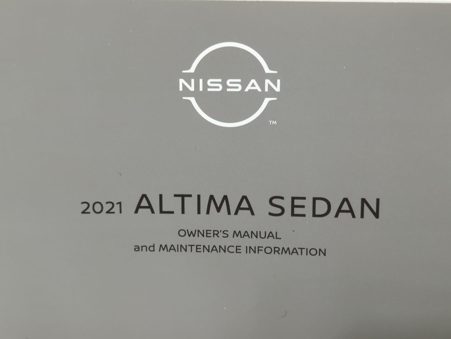 2021 Nissan Altima Owners Manual Book Guide OEM Used Auto Parts - Oemusedautoparts1.com
