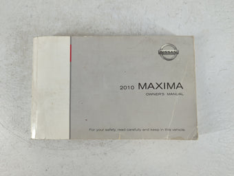 compare product 2010 Nissan Maxima Owners Manual Book Guide P/N:OM0E-0A35U0 OEM Used Auto Parts