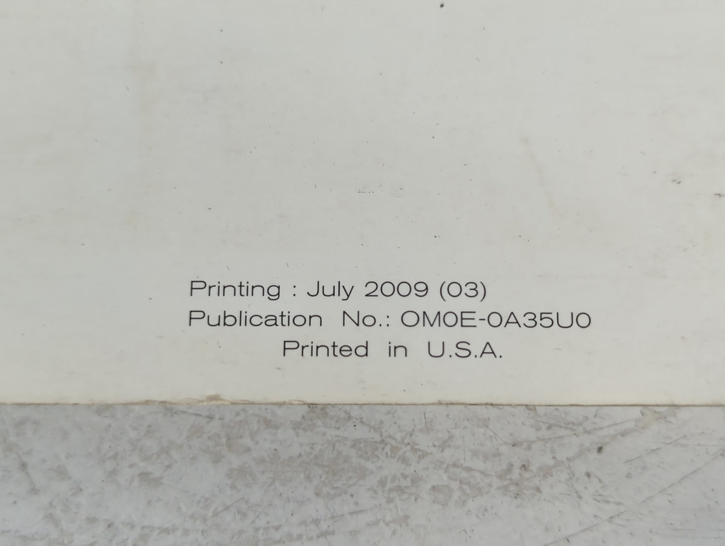 2010 Nissan Maxima Owners Manual Book Guide P/N:OM0E-0A35U0 OEM Used Auto Parts - Oemusedautoparts1.com