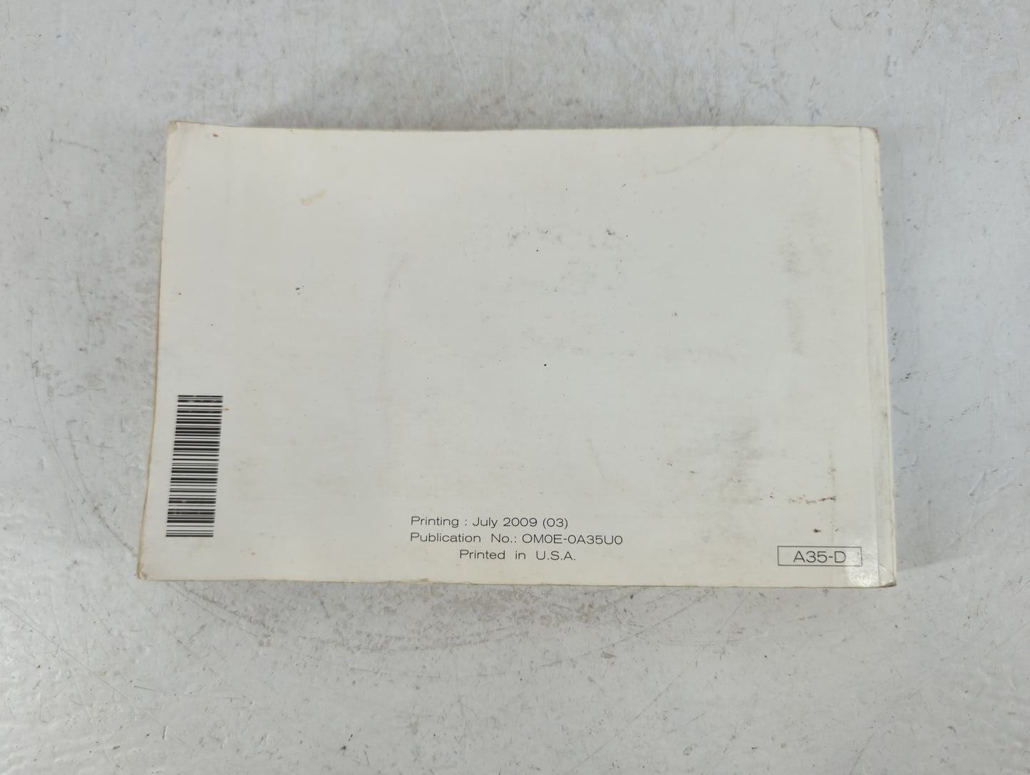 2010 Nissan Maxima Owners Manual Book Guide P/N:OM0E-0A35U0 OEM Used Auto Parts - Oemusedautoparts1.com