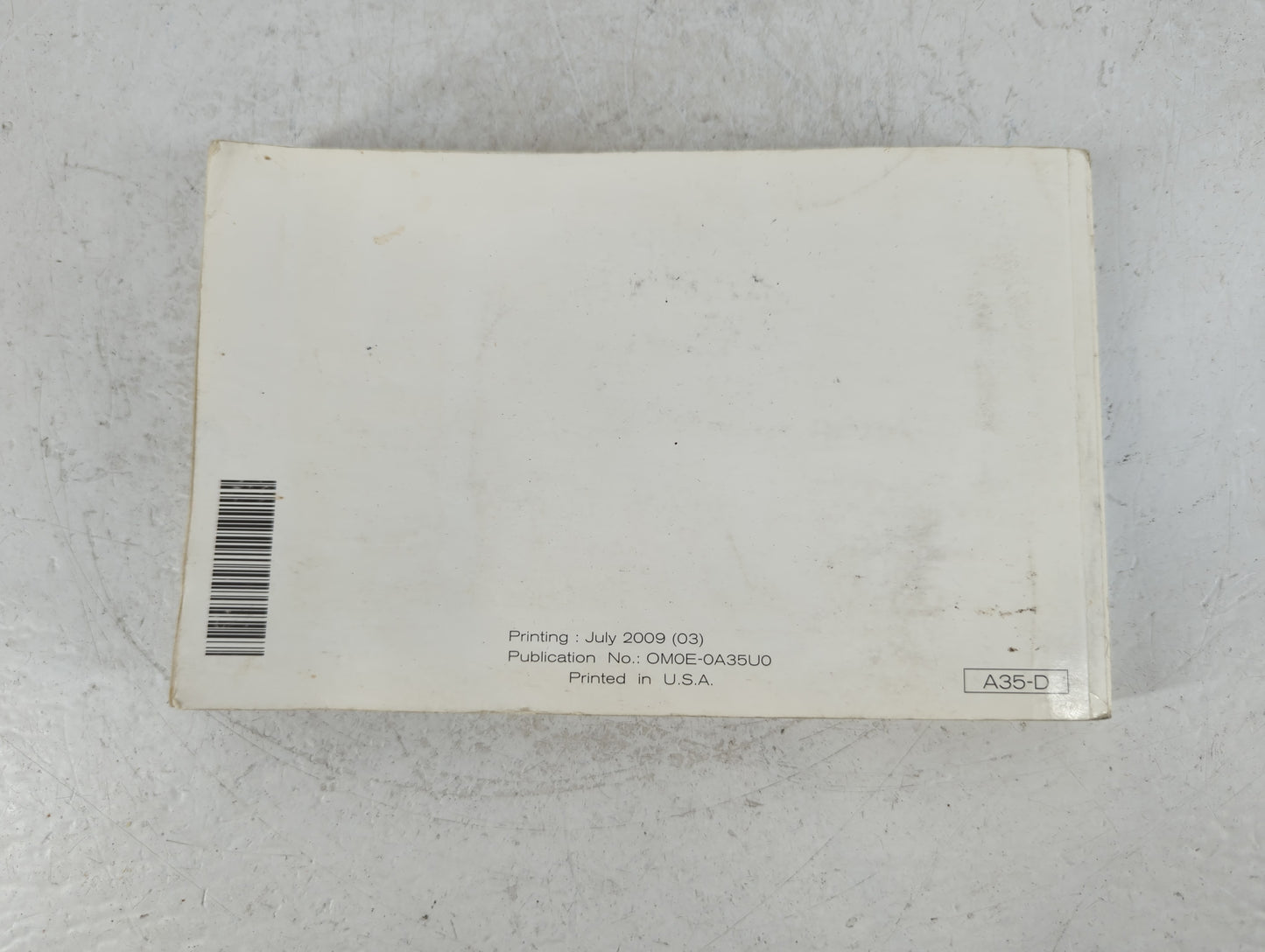 2010 Nissan Maxima Owners Manual Book Guide P/N:OM0E-0A35U0 OEM Used Auto Parts - Oemusedautoparts1.com