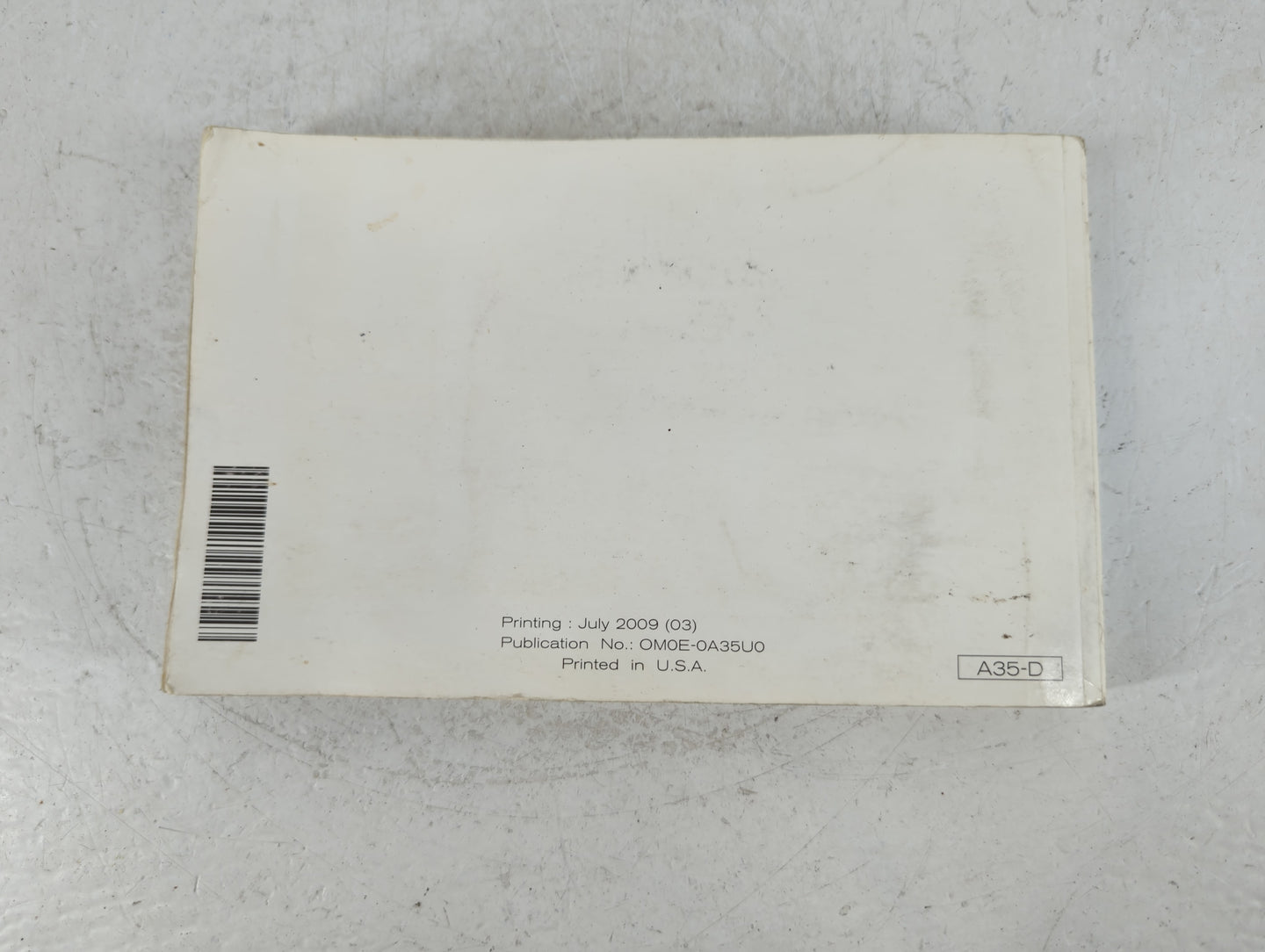 2010 Nissan Maxima Owners Manual Book Guide P/N:OM0E-0A35U0 OEM Used Auto Parts - Oemusedautoparts1.com