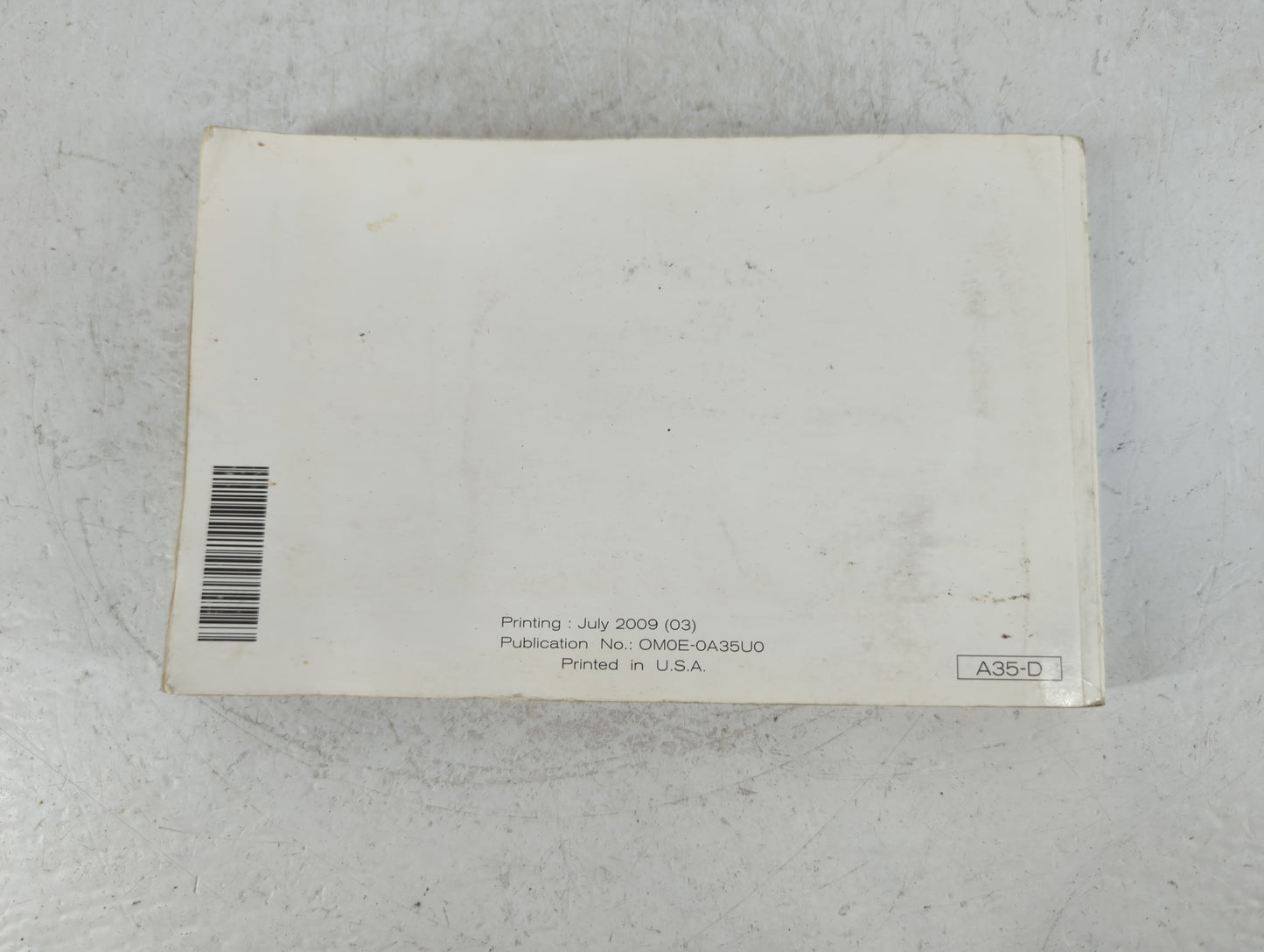 2010 Nissan Maxima Owners Manual Book Guide P/N:OM0E-0A35U0 OEM Used Auto Parts - Oemusedautoparts1.com