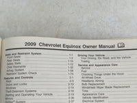 2009 Chevrolet Equinox Owners Manual Book Guide P/N:15910163 A OEM Used Auto Parts - Oemusedautoparts1.com