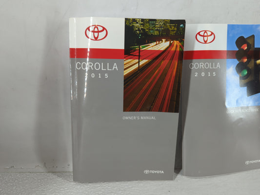 2015 Toyota Corolla Owners Manual Book Guide P/N:01999-12G79 OEM Used Auto Parts