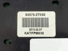 2011-2013 Kia Optima Master Power Window Switch Replacement Driver Side Left P/N:93570-2T030 Fits Fits 2011 2012 2013 OEM Used Auto Parts