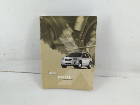 2005 Ford Escape Owners Manual Book Guide P/N:PM5L8J-19A321-AA OEM Used Auto Parts - Oemusedautoparts1.com